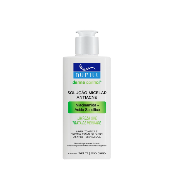 SOLUÇÃO MICELAR NUPILL ANTIACNE 140ML SOLUÇÃO MICELAR NUPILL ANTIACNE 140ML