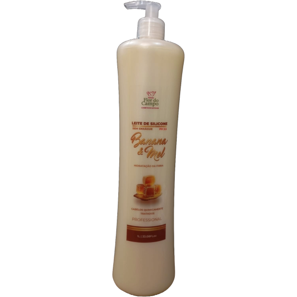 LEITE SILICONE 1L - BANANA E MEL