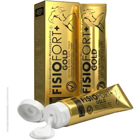 POMADA MASSAGEADORA FISIOFORT + GOLD BIO INSTINTO 150 G