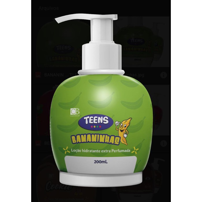 LOCAO HIDRATANTE TEENS BANANINHAS 200ML