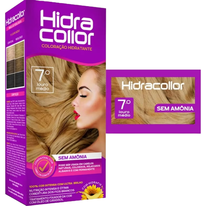 TINT HIDRACOLOR 7.0 LOURO MEDIO
