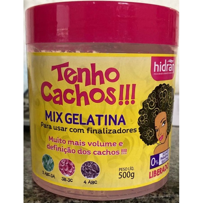 GELATINA TENHO CACHOS MIX 500G HIDRAN