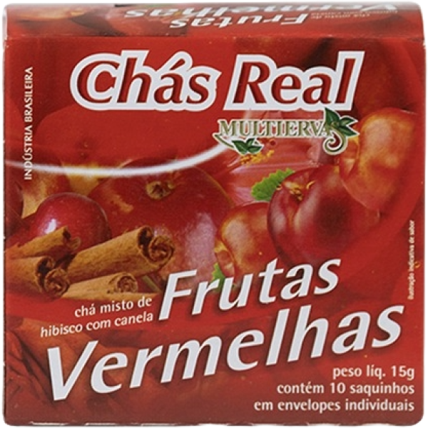 CHA REAL MULT.F.VERMELHAS C/CANELA 30/10/1,5 GR