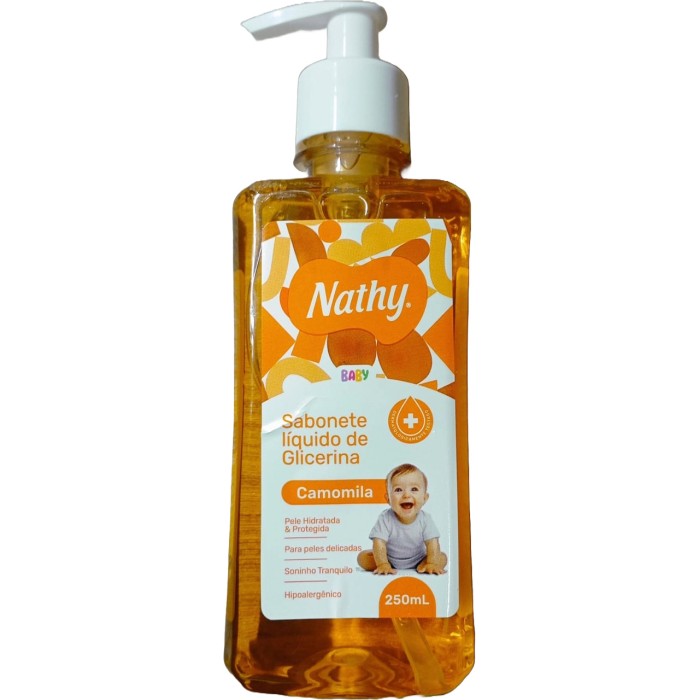 SABONETE GLICERINA NATHY CAMOMILA 250 ML