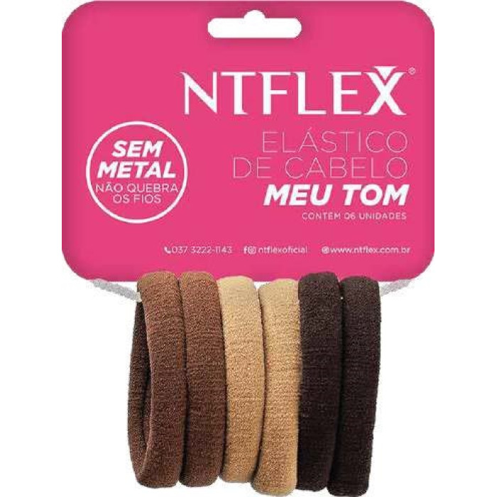 ELASTICO PARA CABELO MEU TOM 6 UN (IMP) 01PCT06UN NT FLEX