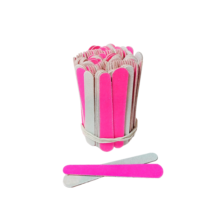 MINI LIXA PINK 8 CM C/ 100 UN. 01PCT100UN NT FLEX