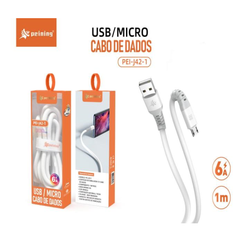 CABO DE DADOS V8 COM CONEXAO USB PEI-J42-1