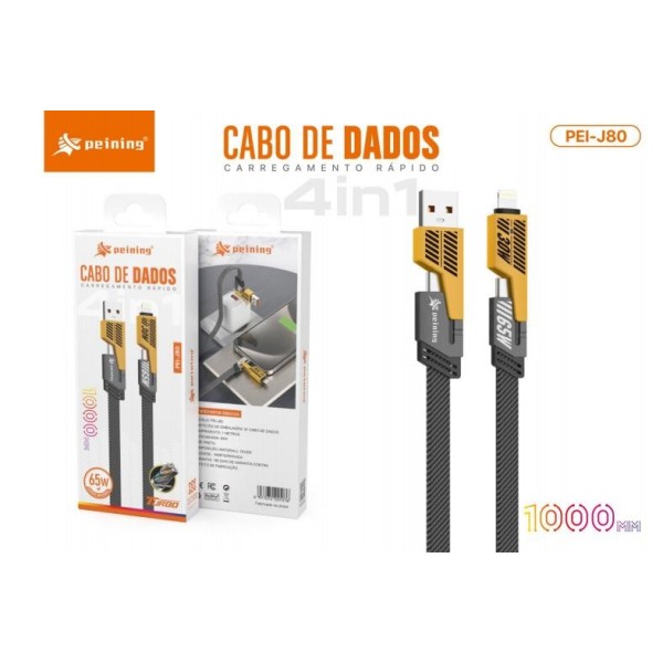 CABO DE DADOS TPC/IP/USB 4 UN 1M REF: PEI-J80