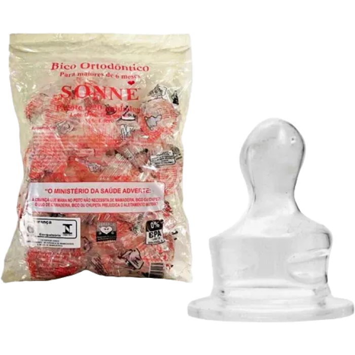 BICO MAMADEIRA SILICONE ORTO C/20 SONNE