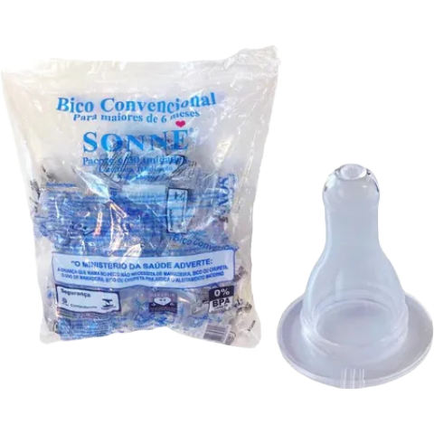 BICO MAMADEIRA SILICONE REDONDO C/20 SONNE