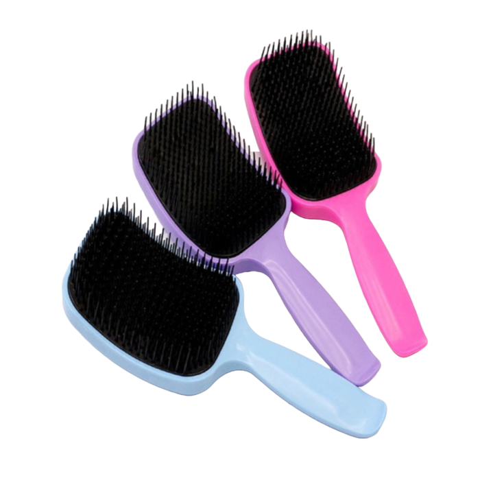 ESCOVA DE CABELO RAQUETE DESEMBARACADORA CORES SORTIDAS KI-BELLEZA