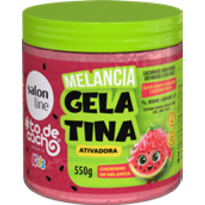 GELATINA TODECACHO ATIVADORA  KIDS MELANCIA 550 G SALON LINE
