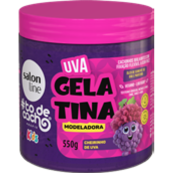 GELATINA TODECACHO MODELADORA UVA KIDS 550G SALON LINE