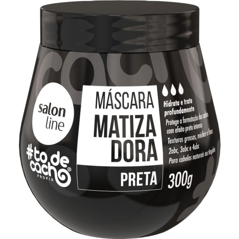 MASC TODECACHO CONDICIONANTE MATIZ PRETA 300GR SALON LINE MASC TODECACHO CONDICIONANTE MATIZ PRETA 300GR SALON LINE