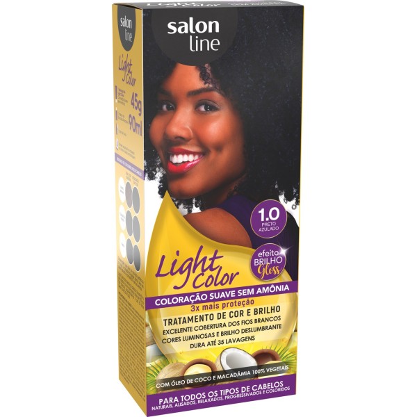 TINT LIGHT COLOR PROF 1.0 PRETO AZULADO