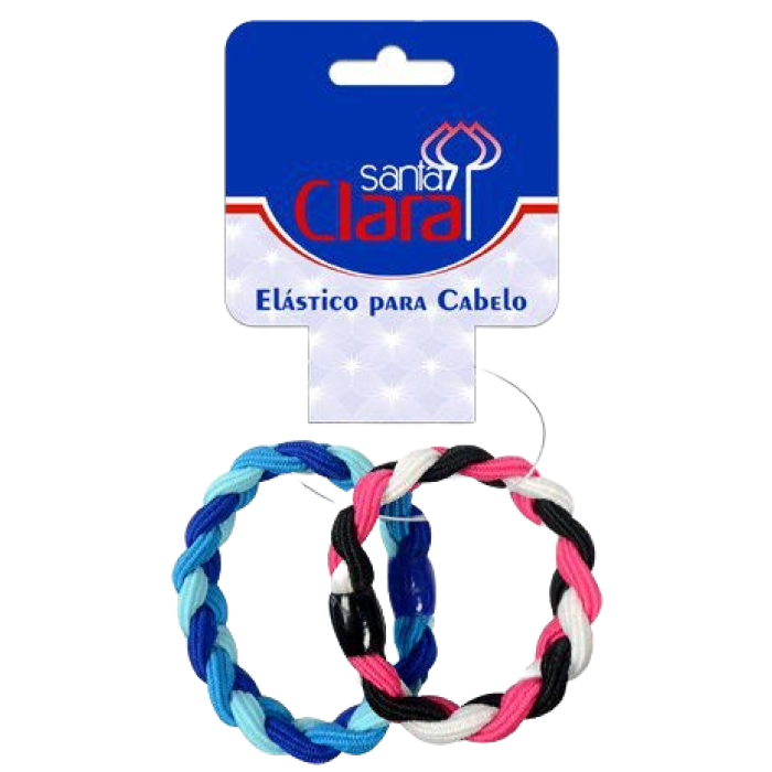ELASTICO PARA CABELO A/R BAND-180-6 P/CAB.C/2 SANTA CLARA