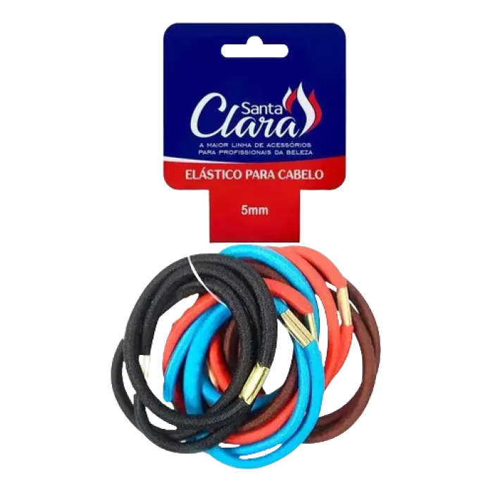 ELASTICO COLORIDO 5MM P/CABELO C/12 SANTA CLARA ELASTICO COLORIDO 5MM P/CABELO C/12 SANTA CLARA