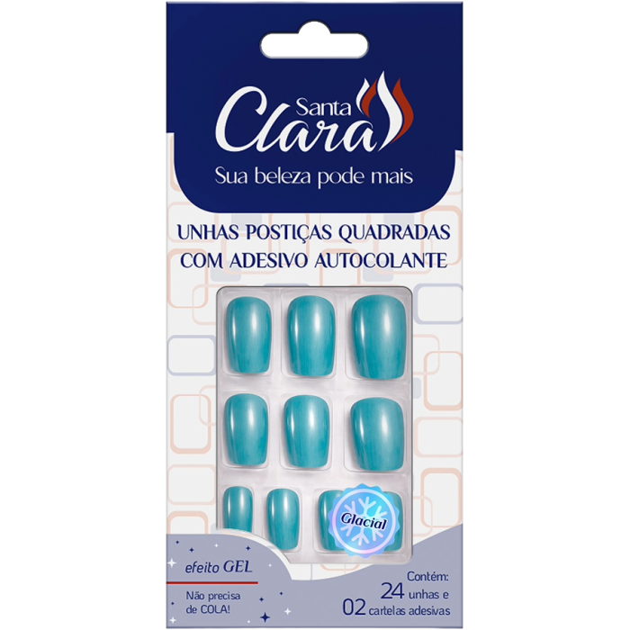 UNHA POST.QUAD.AZUL GL.CX.C/24 SANTA CLARA UNHA POST.QUAD.AZUL GL.CX.C/24 SANTA CLARA