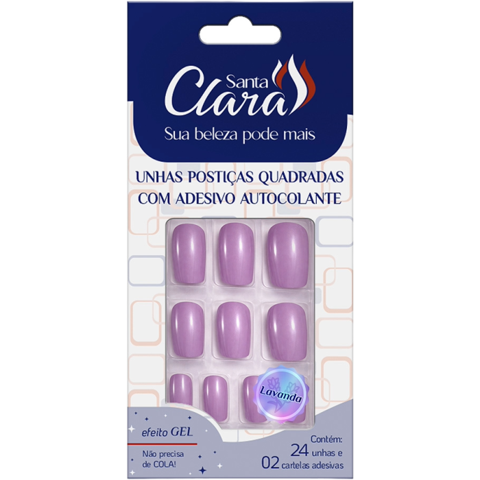 UNHA POST.QUAD.LAVANDA CX.C/24 SANTA CLARA UNHA POST.QUAD.LAVANDA CX.C/24 SANTA CLARA