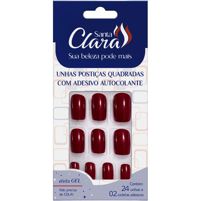 UNHA POSTICA QUAD.VINHO CX.24 SANTA CLARA UNHA POSTICA QUAD.VINHO CX.24 SANTA CLARA