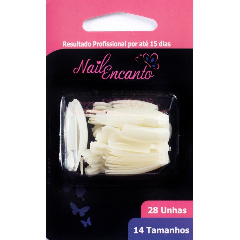 UNHAS NAIL ENCANTO QUAD. LONGA CARTELA CT404