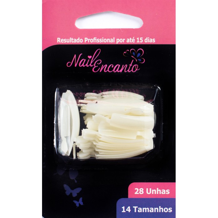 UNHAS NAIL ENCANTO QUAD. LONGA CARTELA CT404