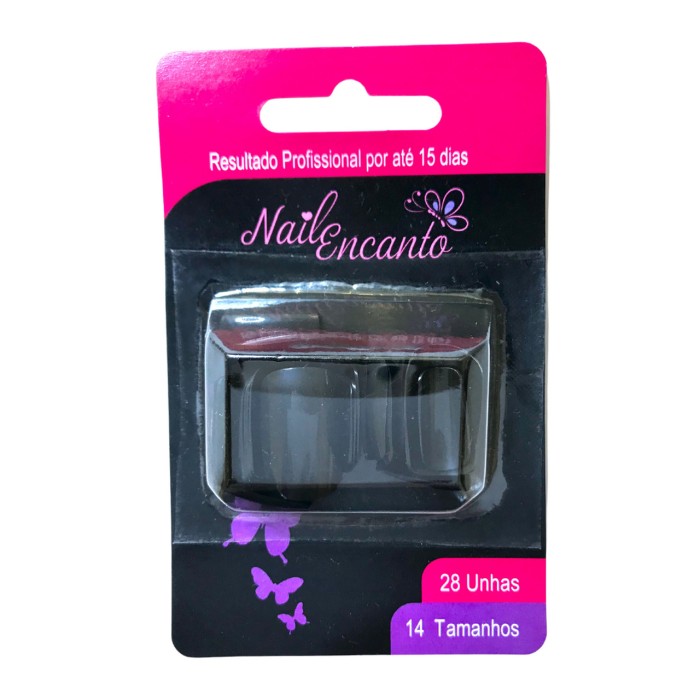 UNHAS NAIL ENCANTO COLORS PRETA CT416